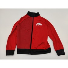 Kids Jordan Jumpman Track Jacket Red Black Zip Up Athletic Size Medium