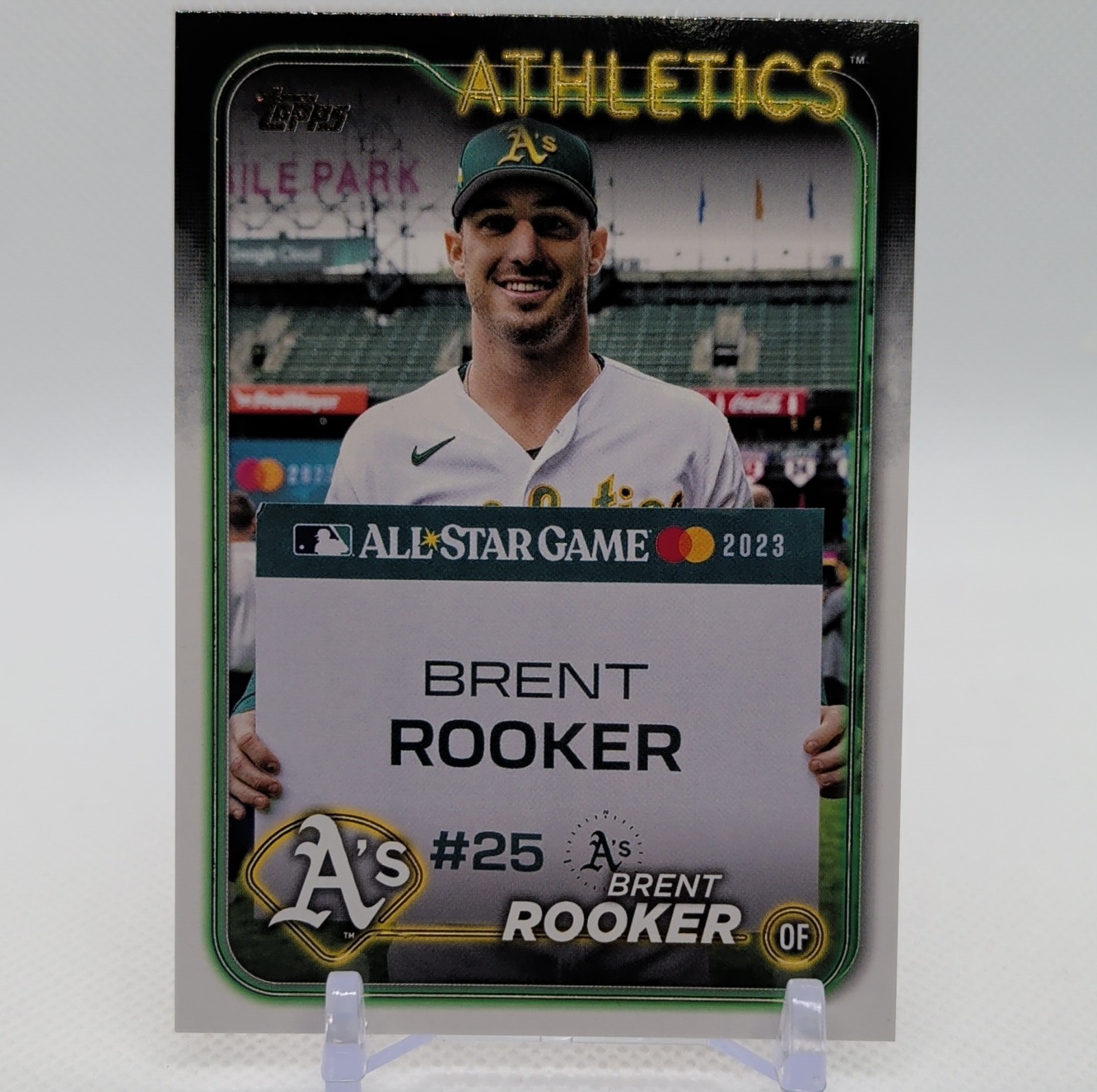 2024 Topps Series 1 Brent Rooker #186 golden mirror!