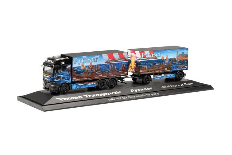 Diorama camion MAN TGX GM Pyraser III Thoma Échelle 1/87