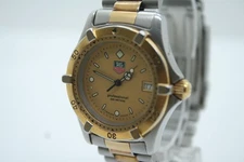 TAG Heuer 964.013 Professional 200m Men's Gold Quartz Date Watch 