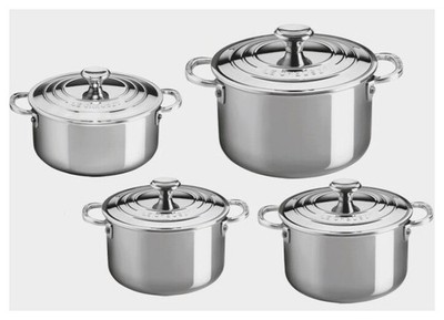 Le Creuset 3-Ply Plus Topfset 4-teilig, Edelstahl