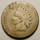 1860 Indian Head Cent Penny Cull  "Actual Coin Pictured - Not Cleaned"