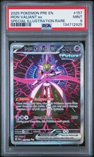 2025 POKEMON PRE EN-PRISMATIC EVOLUTIONS #157 IRON VALIANT EX PSA 9 on eBay