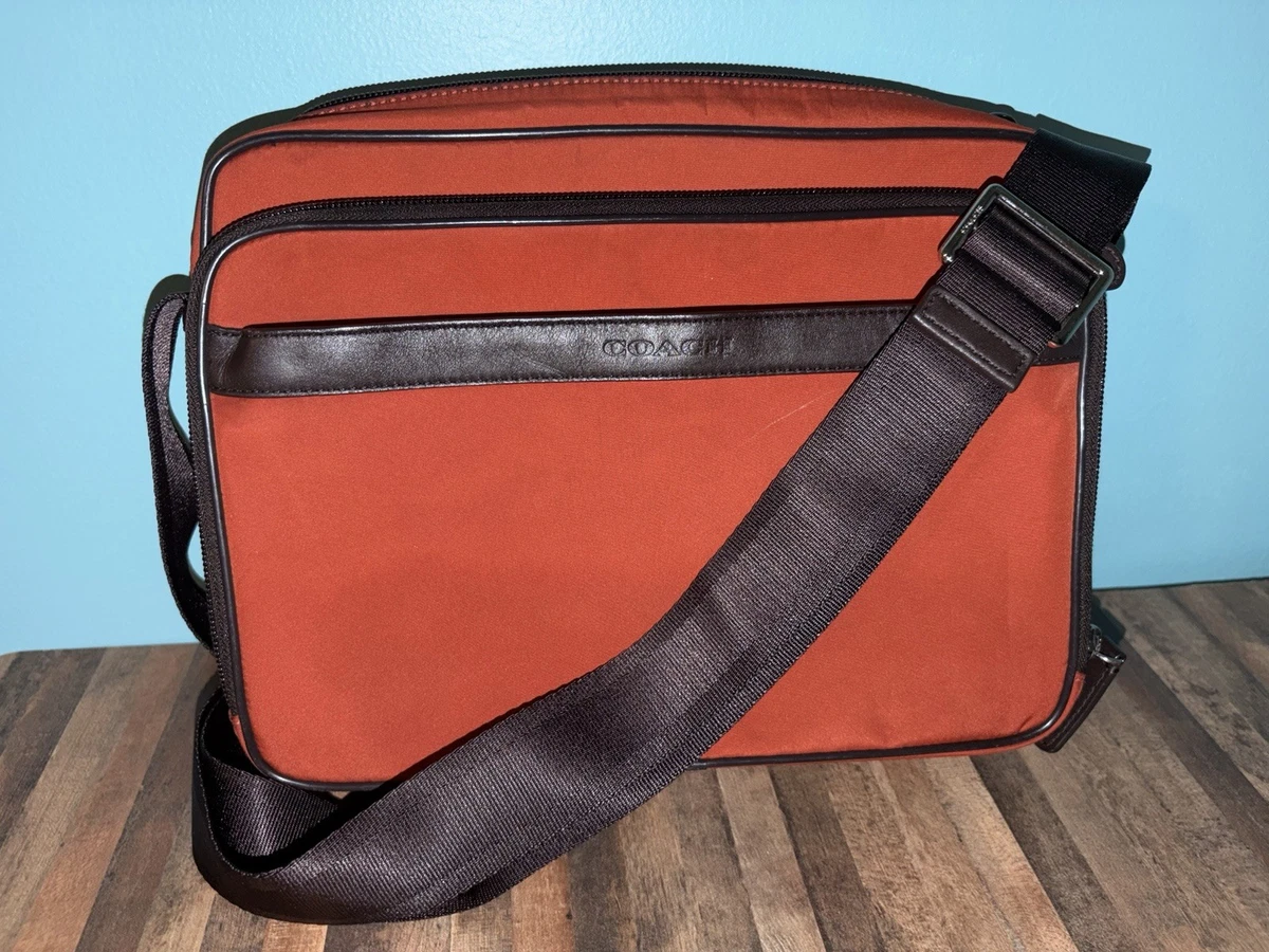 Coach Leather Orange Bags for Men for sale | eBay