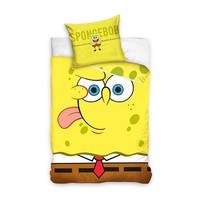 Spongebob Einzel Bettbezug & Kissenbezug Set Euro GrößE Wendbar 100% Baumwolle