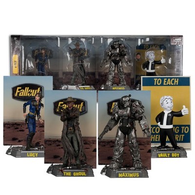 Posed Figures 6in 4pk Fallout Lucy Maximus The Ghoul Vault Boy