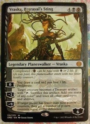 MTG Vraska, Betrayal's Sting (115) Phyrexia: All Will Be One Normal Englisch NM