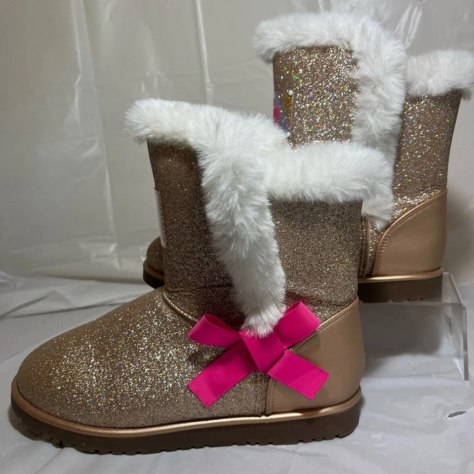 Juicy Couture Snow Glitter Gold Boots - Image 4 of 4