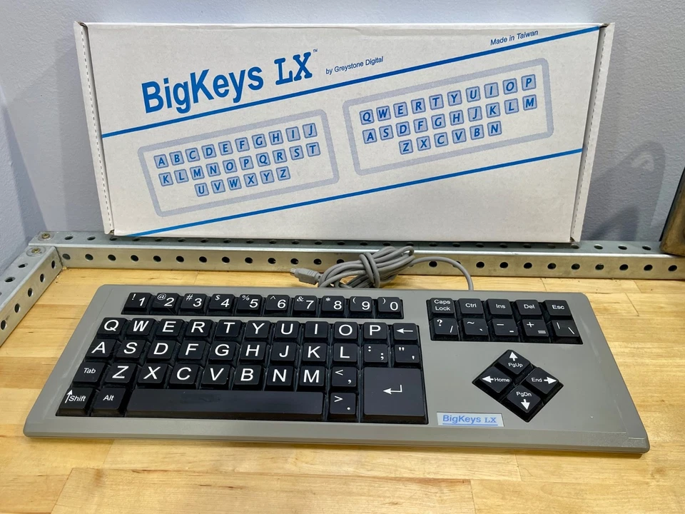 MINT Bigkeys LX Greystone Digital Keyboard Large Print Black Gray - Image 2 of 4
