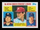Nolan Ryan Steve Carlton Tom Seaver 707 Baseball Topps Trading Card Leaders