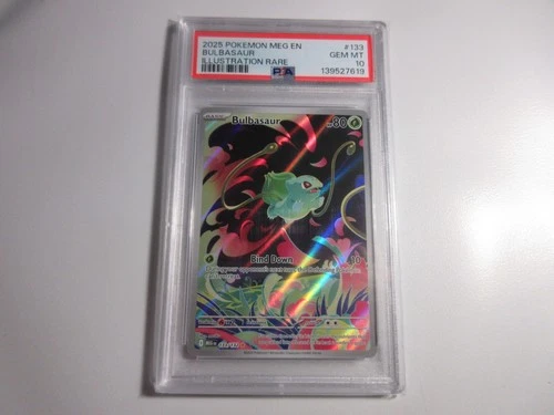 PSA 10 Bulbasaur Illustration Rare Mega Evolution Pokemon Card