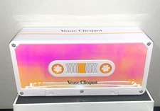 Veuve Clicquot 1772 Tin Champagne Chiller Retro Audio Tape Cassette Iridescent