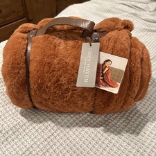 Cozy Haven Oversized Faux Fur Throw Blanket Copper 50" x 72"
