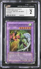 Yu-Gi-Oh Elemental HERO Flame Wingman 2006 Jaden Yuki CGC 2 German DP1-DE010
