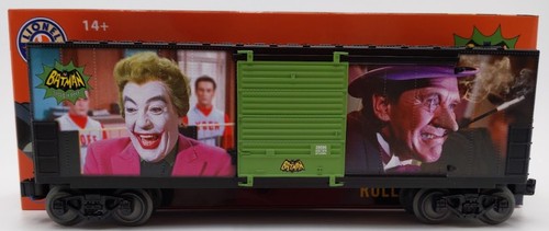 Coche de carga Lionel 1928600 calibre O Batman clásico Gotham City Villains Hi-Cube LN/caja | Condition: Used