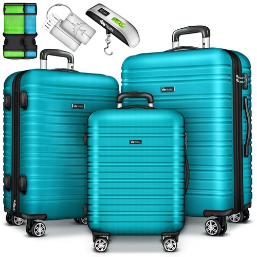 tillvex® Reisekoffer Set Koffer Hartschale Trolley Kofferset Tasche S-M-L-XL - Bild 57 von 120