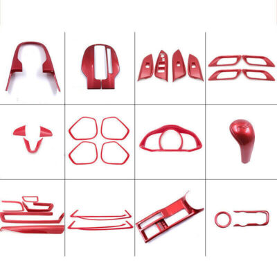 For Honda Fit Jazz 2016 2014-2020 Plastic Red Interior Full Set