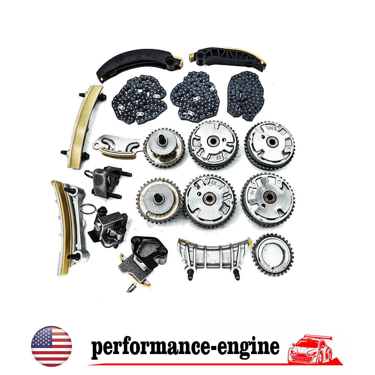 for 3.0 3.6L EQUINOX CTS SRX COMPLETE KIT TIMING CHAIN+ 4VVT CAM PHASER ...