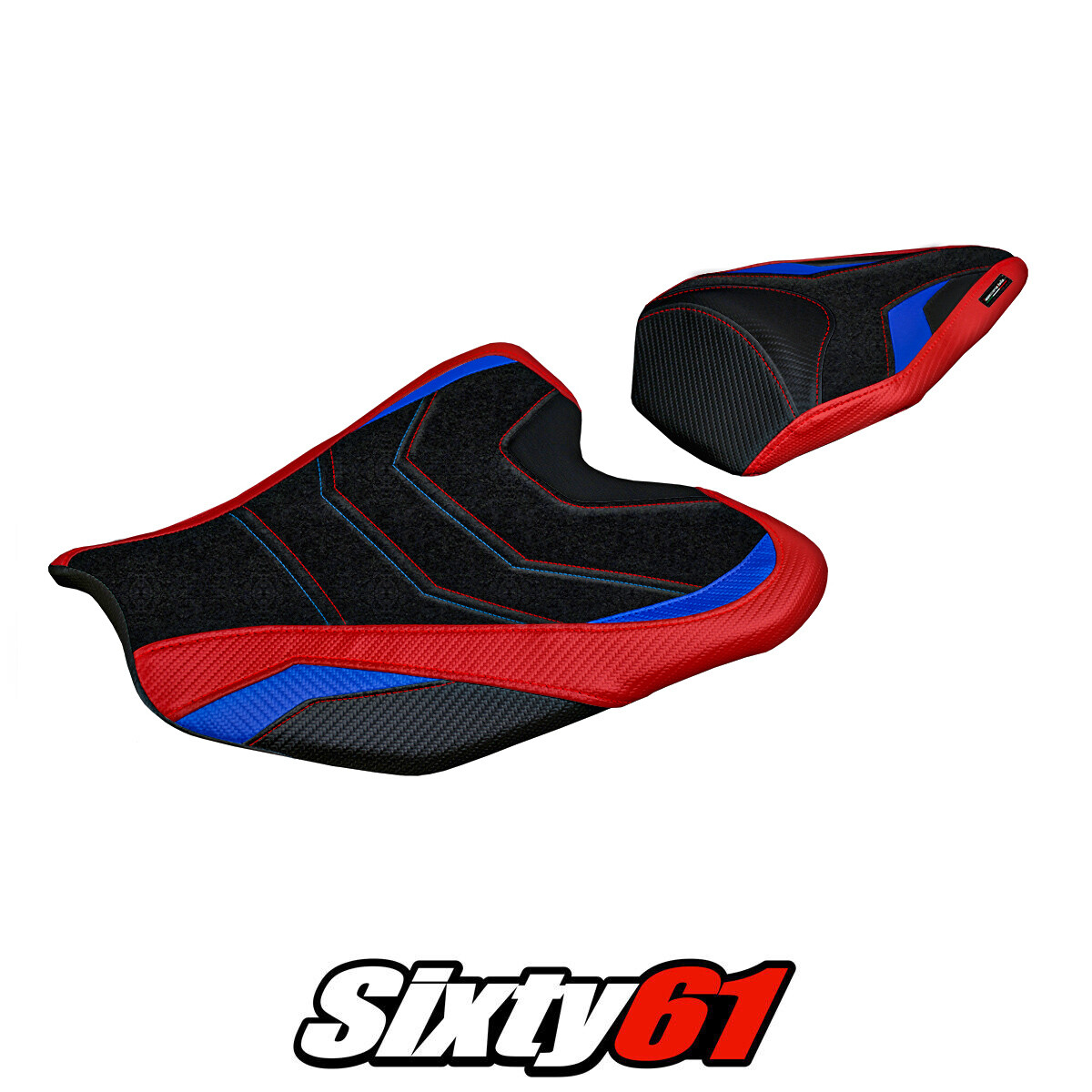 Honda CBR1000RR-R Fireblade 2020-2025 Seat Cover Tappezzeria Ultragrip Red Blue
