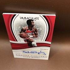 2022-23 Immaculate Collection Calvin Murphy Heralded Signatures Red Auto #20/25