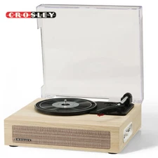 Crosley CR6042A-NA Scout 3-Speed Bluetooth Turntable Record Player - Natural