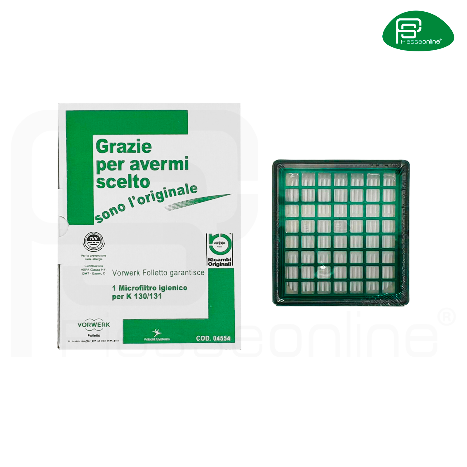 MICROFILTRO IGIENICO HEPA ORIGINALE VORWERK FOLLETTO KOBOLD PER 130 131 18495