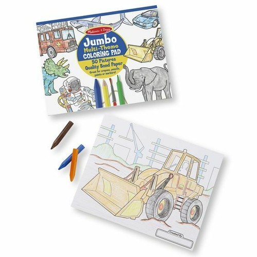 Melissa & Doug Jumbo Colouring Pad - Blue - Picture 3 of 5