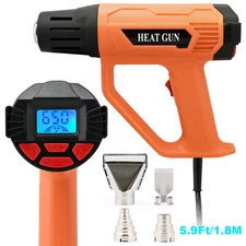 Orange Heat Gun Temperature Display Switch 2000W FOR Window Tint Wrapping Tool