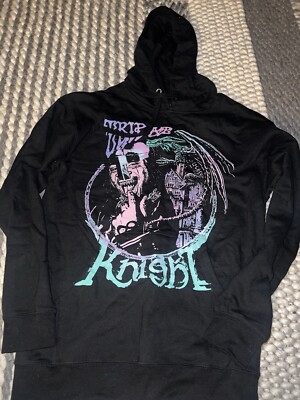 NEW Men s 1400 Trippie Redd Knight Hoodie Black Sz M