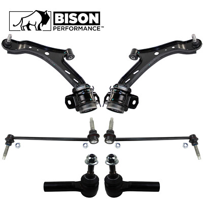 Bison Performance 6pc Front Lower Control Arm Sway Bar Link Kit For Ford Mustang