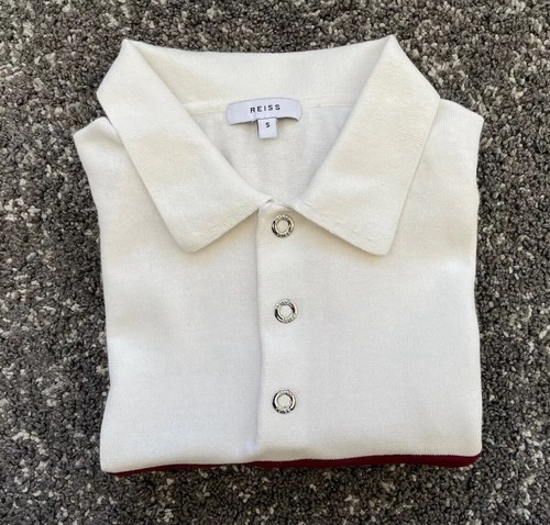 Reiss ‘Christie’ Colourblock Polo Shirt Size Small - Picture 10 of 10