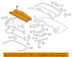 Jaguar Oem 07 15 Xkr Stowage Convertible Soft Top Tonneau Cover C2p5085 Ebay