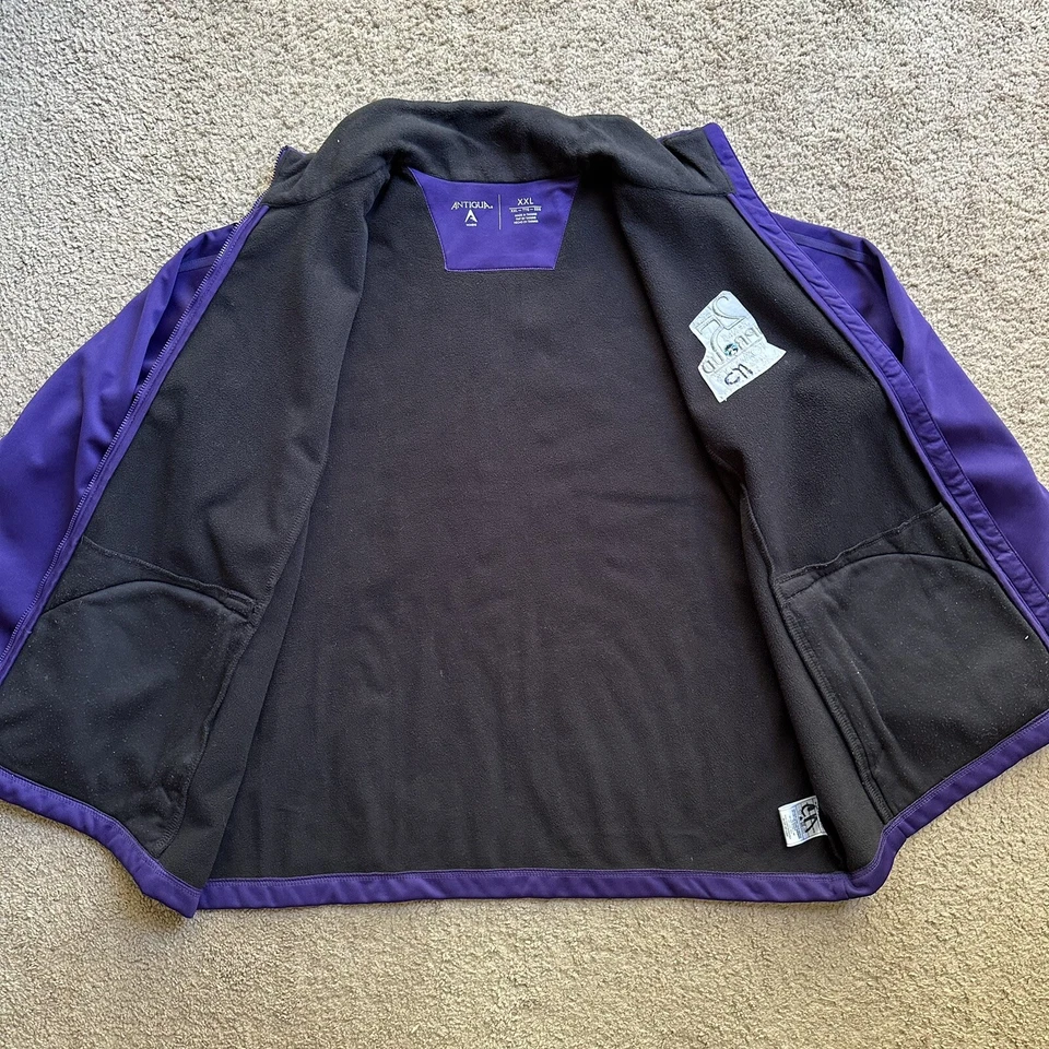 Foxwoods Jacket Womens 2XL Full Zip Antigua Lightweight Purple 25 Years Proud - Image 3 of 4