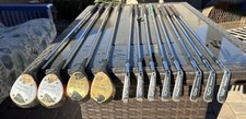 Vintage Walter Hagen Haig Ultra Set 1,2,3,4 Wood 4-pw and 2 Iron. Missing 3 Iron