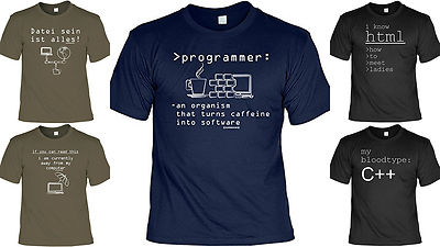 Cooles Fun Partyshirt - Funshirt Partysprüche - Computer Sprüche T-Shirt Nerd