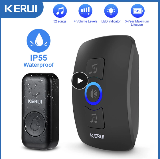 KERUI M525 Outdoor Wireless Doorbell Waterproof Smart Home Door
