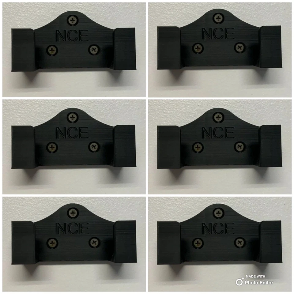 Pack of 6 NCE Power CAB/throttle Cab Wall Mount Holder (For Model Train Layout) - Image 2 of 2