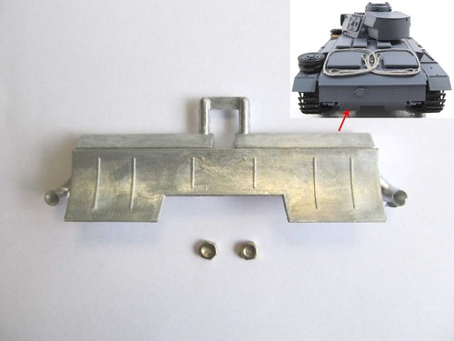 Mato 1/16 Deutscher Panzer III RC Panzer Heck Metall Auspuff MT082 Ersatzteil