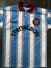 Original Authentic PONY Heart of Midlothian Hearts 1995/1996 Away Shirt Small