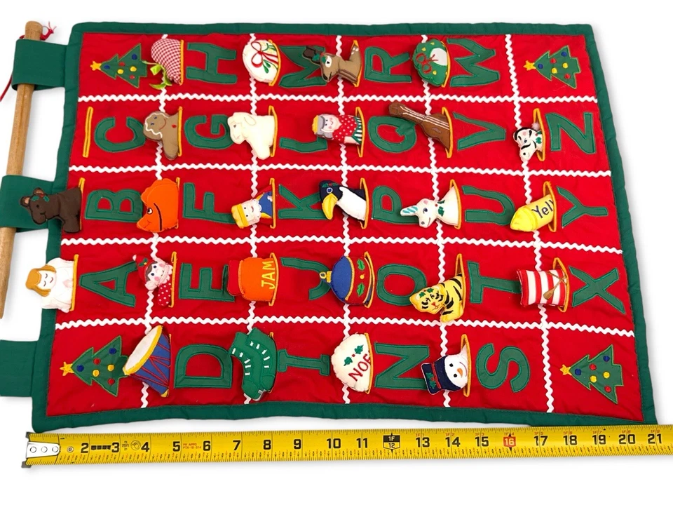 Advent Calendar Fabric Christmas Pockets of Learning Vintage 1991 Read - Image 4 of 4