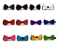 Classic Bow Ties for Men - Pre-tied Adjustable Length Bowtie Many Colors