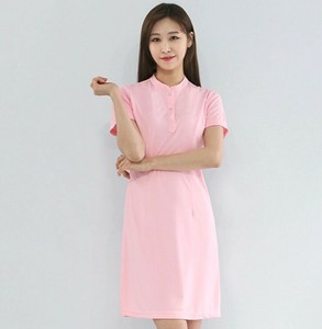 Knit One Piece Dress Skin Care Beauty Therapist Salon Staff Uniform Healthcare Ebay