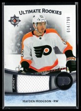 2022-23 Ultimate Collection Jersey #183 Hayden Hodgson RC 614/799