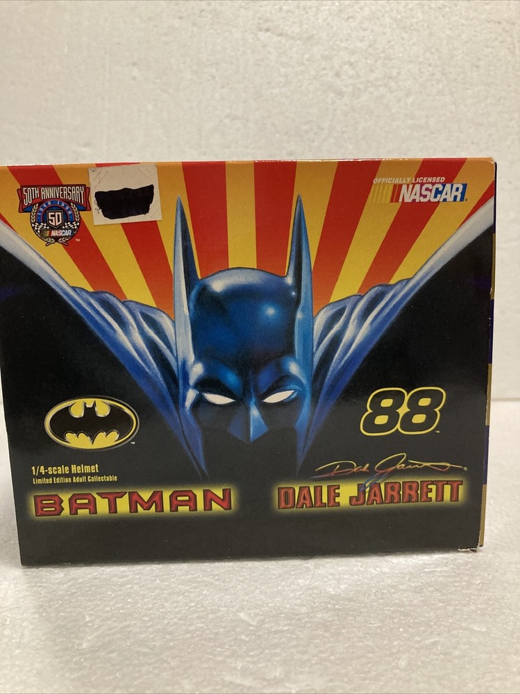 Batman Dale Jarrett FORD Taurus Mini Helmet: 1/4 scale 1998 LE NASCAR MIB