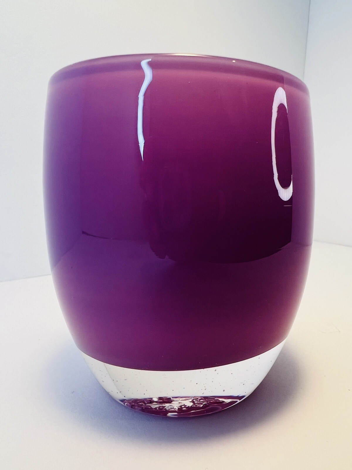 Glassy Baby MOM Glassybaby lavender MOM candle votive excellent