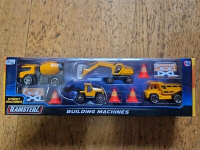 Teamsterz Baumaschinen Baufahrzeug Spielzeug Set Dumper Bagger Lader
