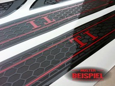 Einstiegsleisten 4 Türen Waben Folie Schutzfolie Wunschtext Modellbezeichnung