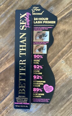 Too Faced Better than Sex Foreplay Mascara 24-Hour Lash Primer Full Size 0.27oz