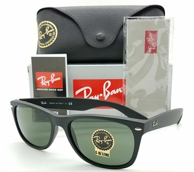 Venture gennembore Svare Ray Ban New Wayfarer 58 mm Sunglasses - Black for sale online | eBay