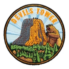 Devils Tower Bear Lodge Wyoming Travel Patch